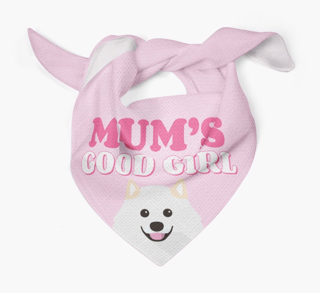 'Mum's Good Girl' - Personalised {breedFullName} Bandana