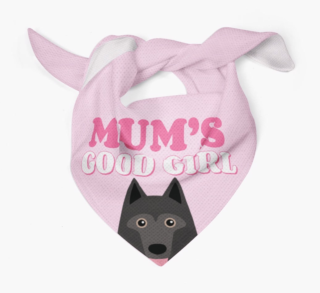 'Mum's Good Girl' - Personalised {breedFullName} Bandana