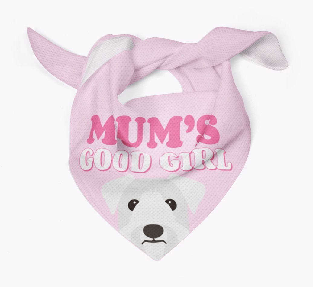 'Mum's Good Girl' - Personalised {breedFullName} Bandana