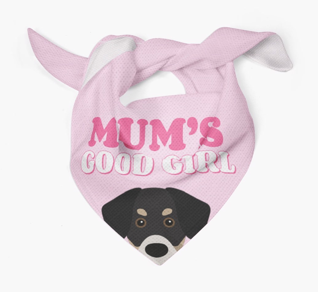 'Mum's Good Girl' - Personalised {breedFullName} Bandana