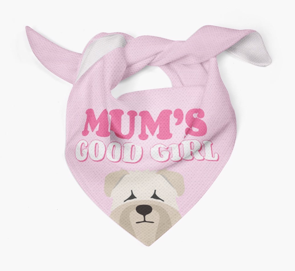 'Mum's Good Girl' - Personalised {breedFullName} Bandana