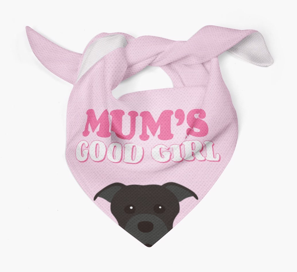 'Mum's Good Girl' - Personalised {breedFullName} Bandana
