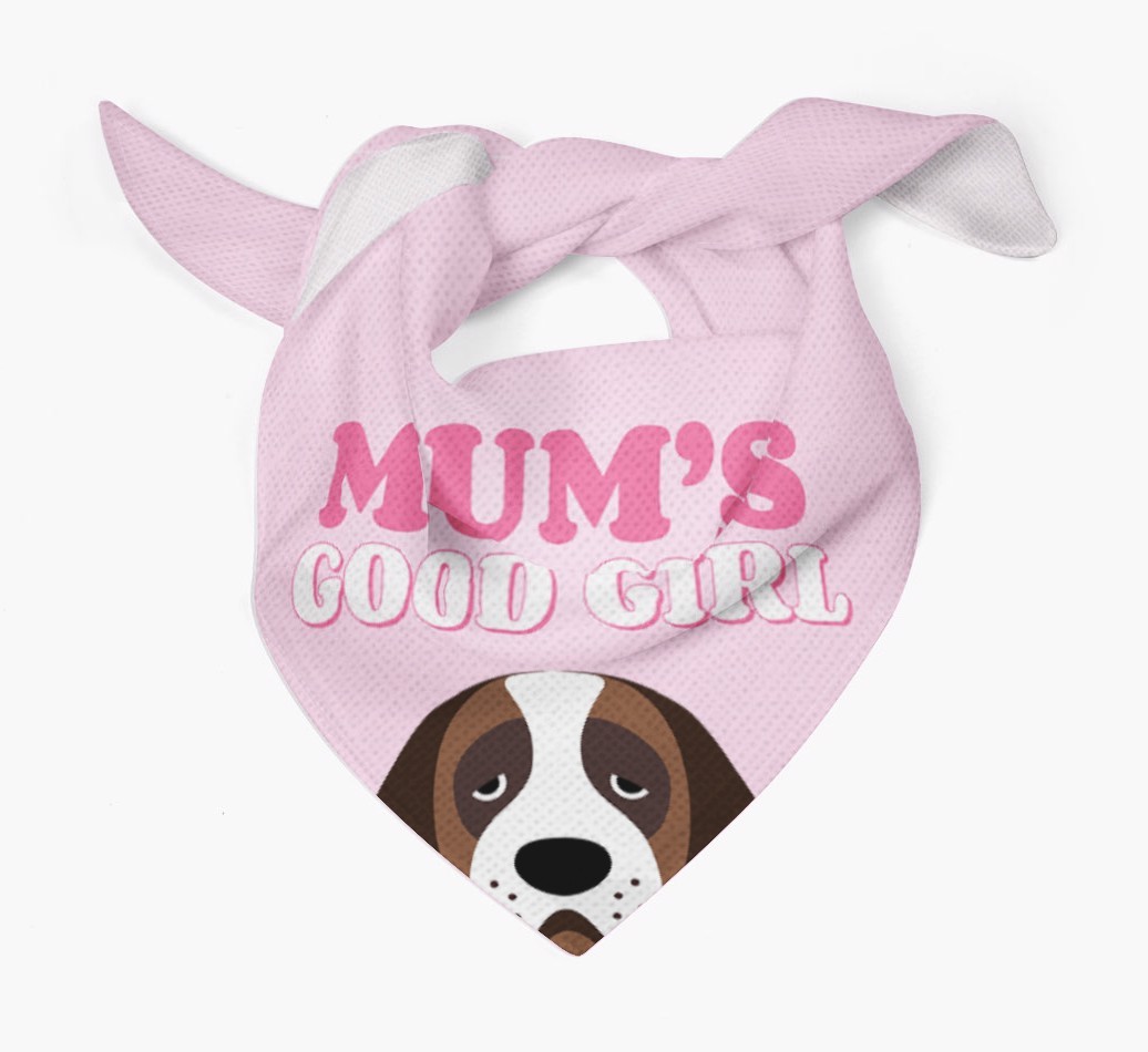 'Mum's Good Girl' - Personalised {breedFullName} Bandana