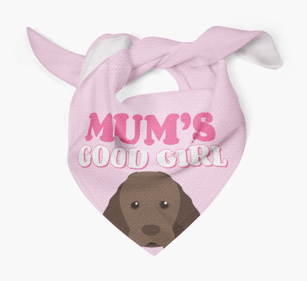 'Mum's Good Girl' - Personalised {breedFullName} Bandana