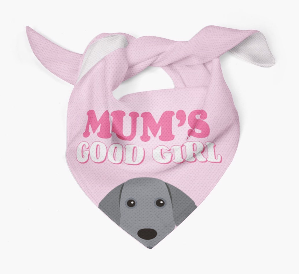 'Mum's Good Girl' - Personalised {breedFullName} Bandana