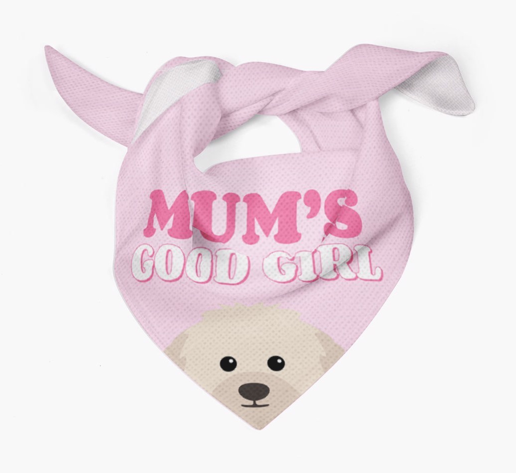'Mum's Good Girl' - Personalised {breedFullName} Bandana