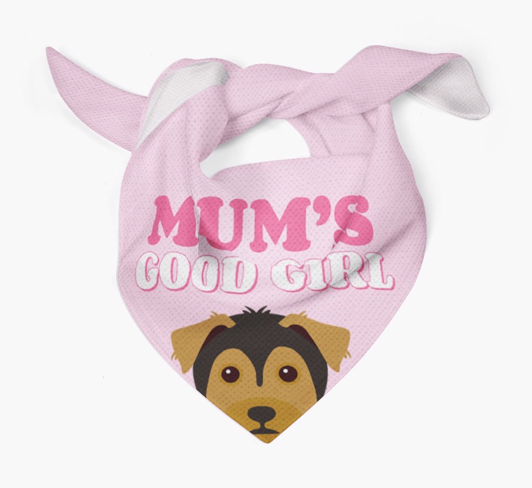 'Mum's Good Girl' - Personalised {breedFullName} Bandana