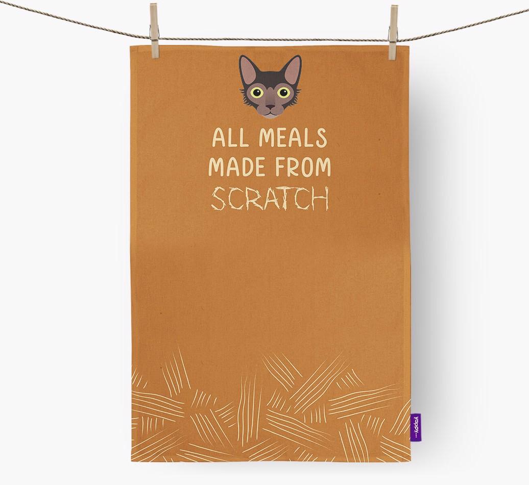 'Made From Scratch' - Personalized {breedCommonName} Dish Towel