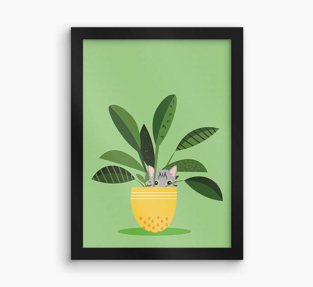 'Plant Pot' - Personalised {breedCommonName} Framed Print