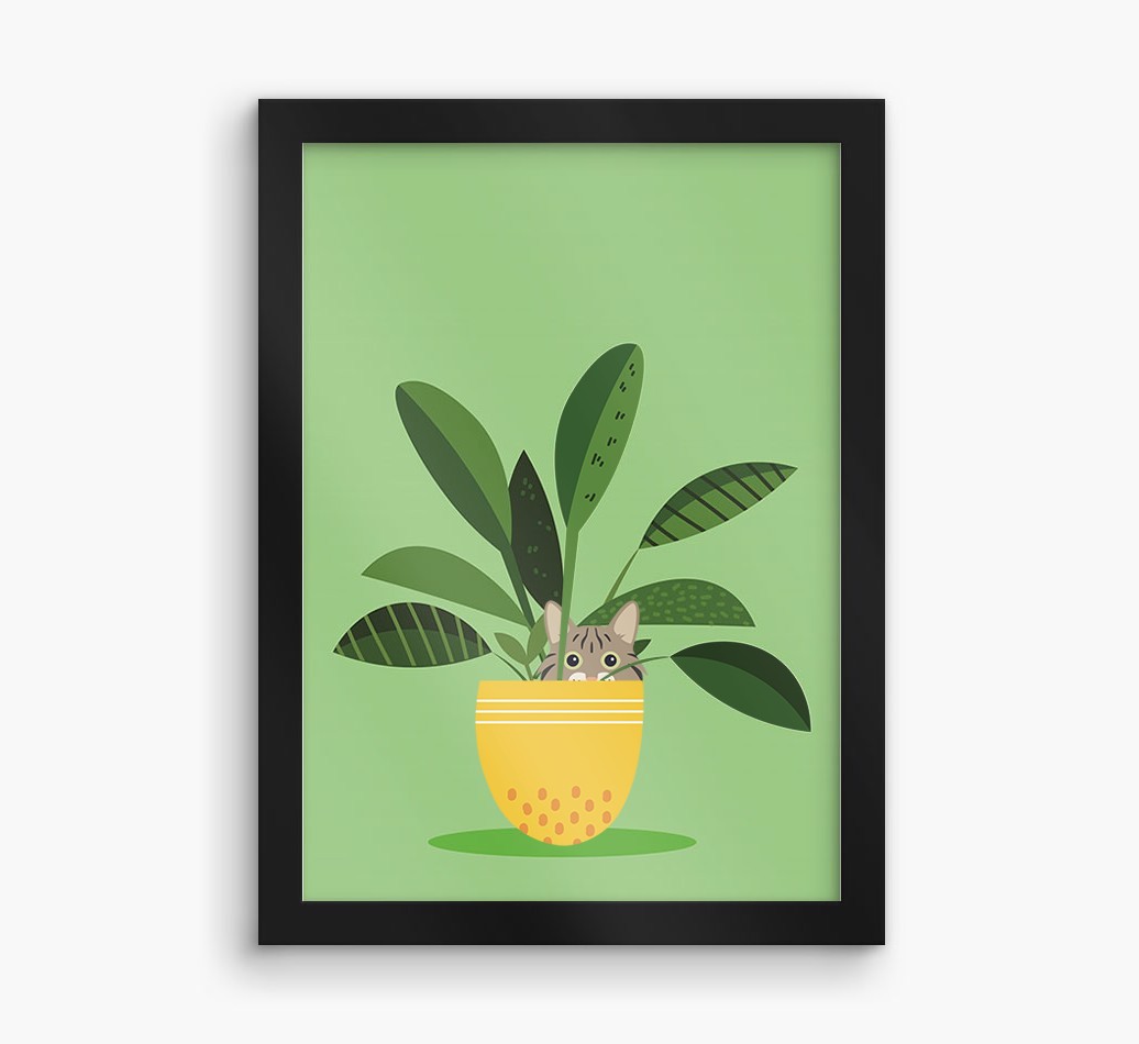 'Plant Pot' - Personalised {breedCommonName} Framed Print