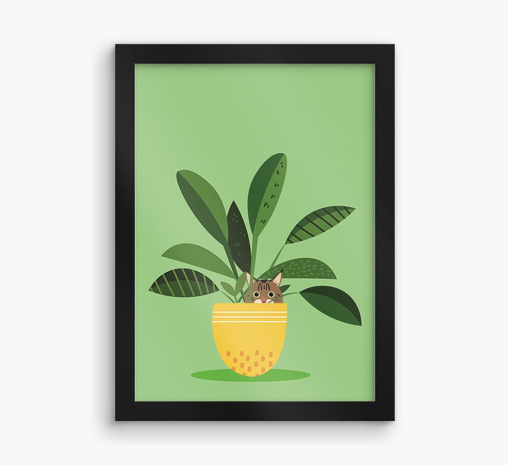 'Plant Pot' - Personalised {breedCommonName} Framed Print