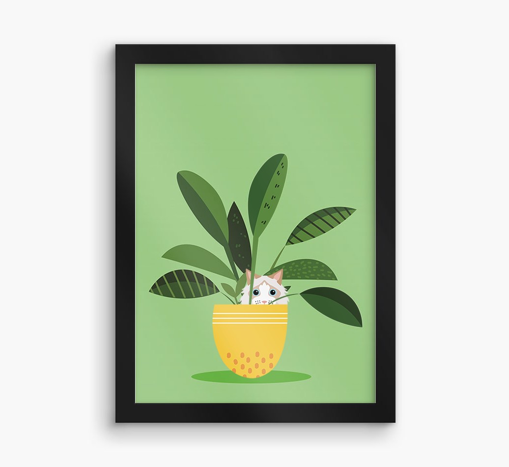 'Plant Pot' - Personalised {breedCommonName} Framed Print