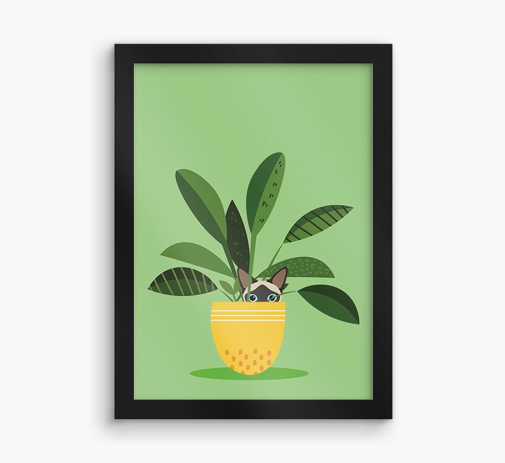 'Plant Pot' - Personalised {breedCommonName} Framed Print