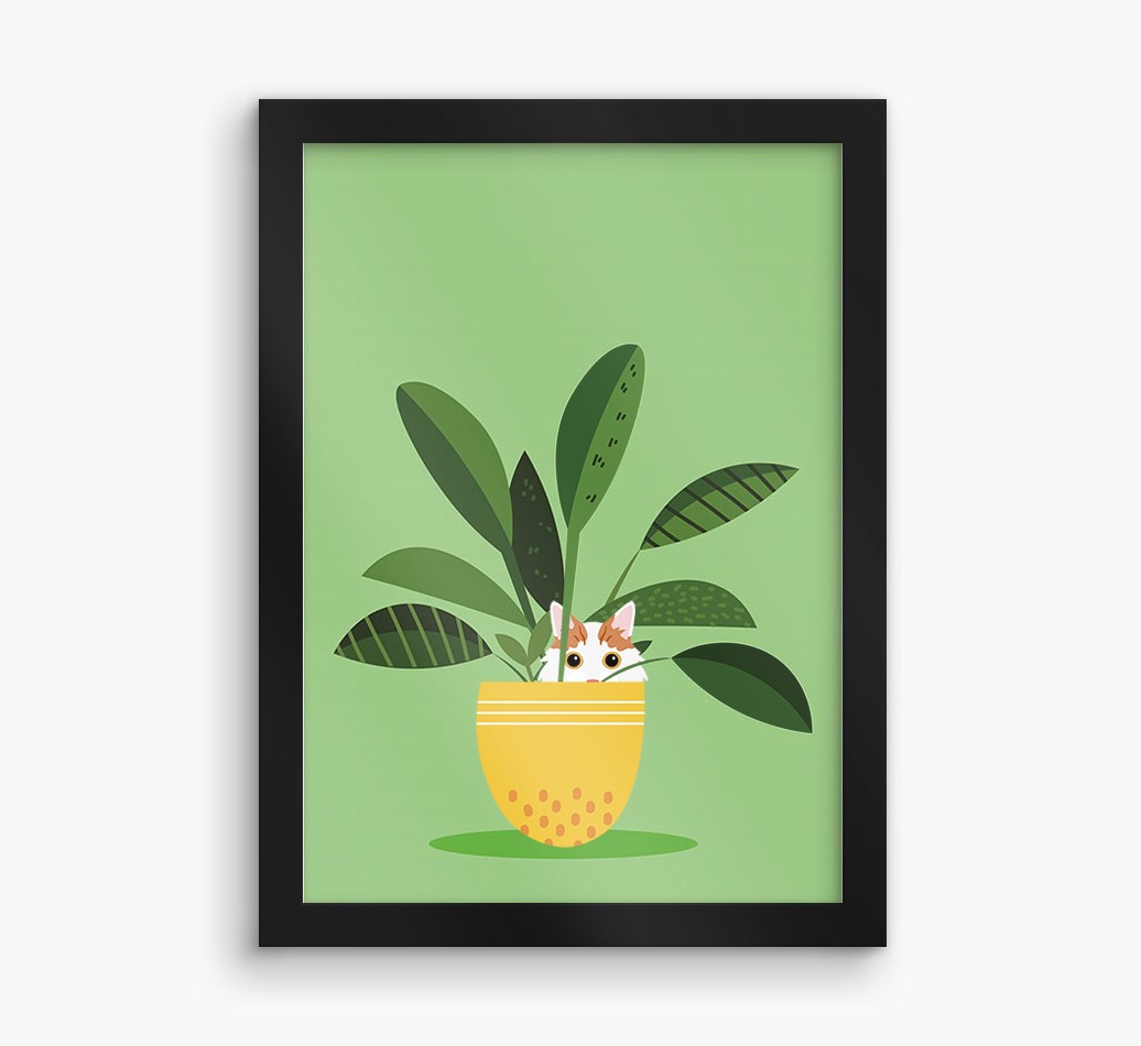 'Plant Pot' - Personalised {breedCommonName} Framed Print