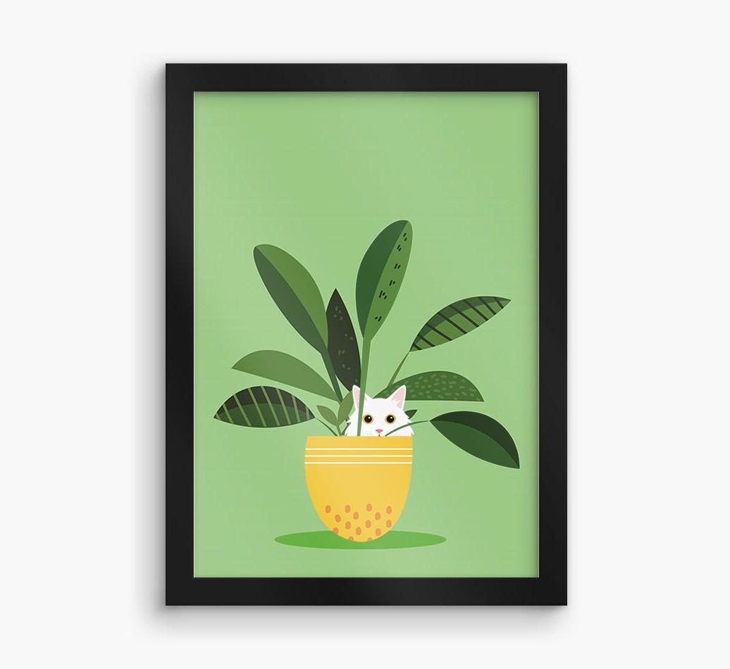 'Plant Pot' - Personalized {breedCommonName} Framed Print