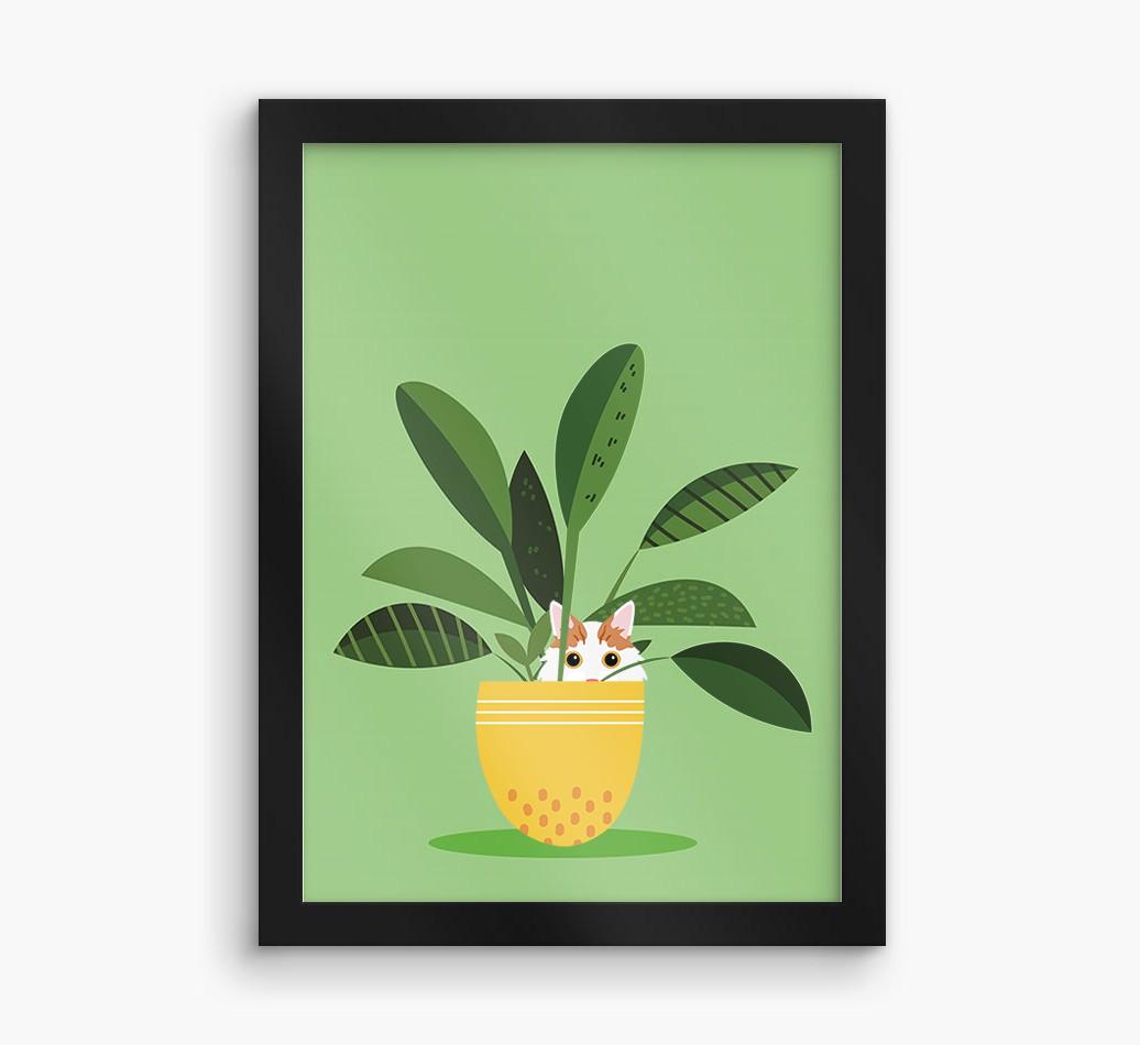 'Plant Pot' - Personalized {breedCommonName} Framed Print