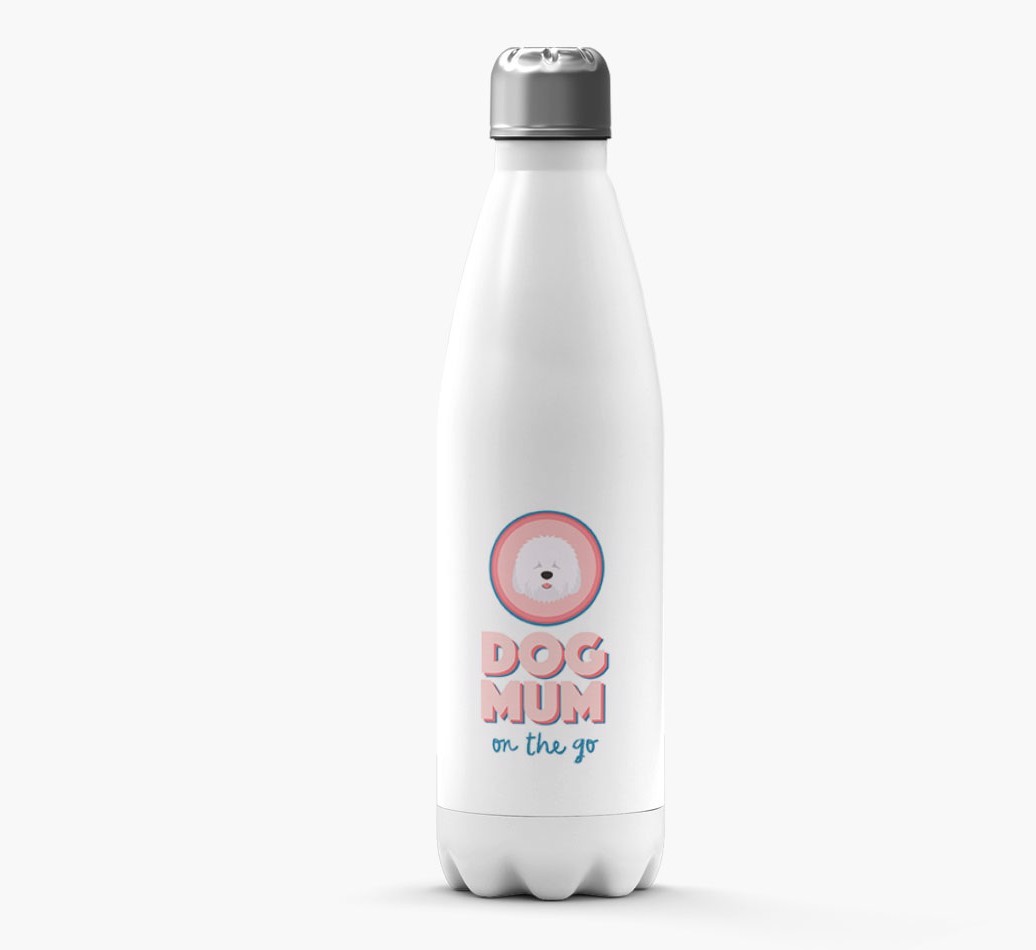 Dog Mum On The Go: Personalised {breedFullName} Water Bottle