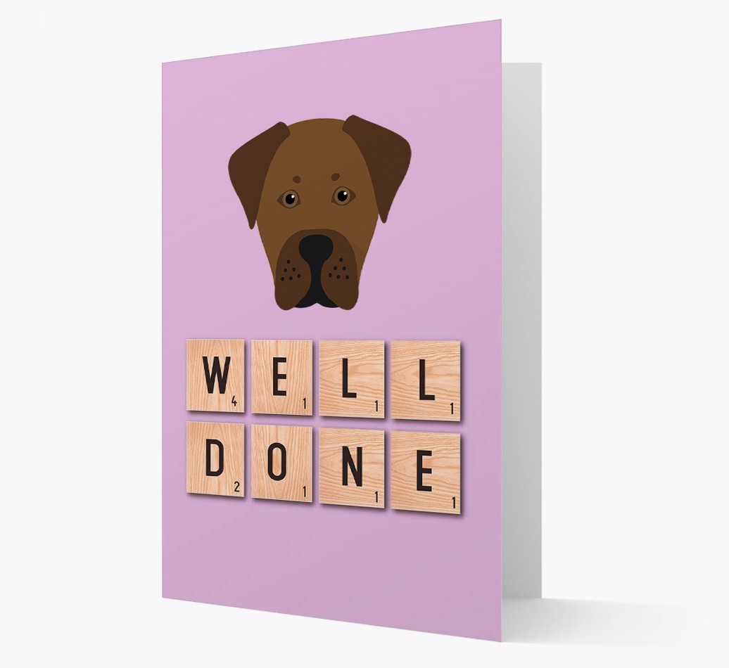 'Well Done' {breedFullName} Card
