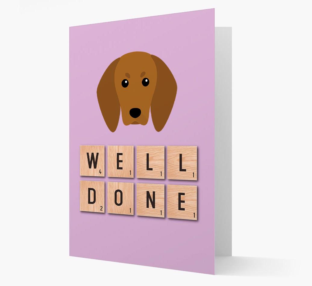 'Well Done' {breedFullName} Card