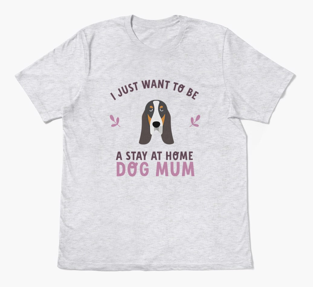 Stay at Home Dog Mum: Personalised {breedFullName} T-Shirt