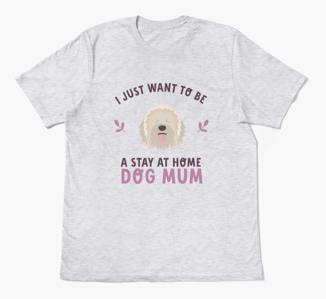 Stay at Home Dog Mum: Personalised {breedFullName} T-Shirt