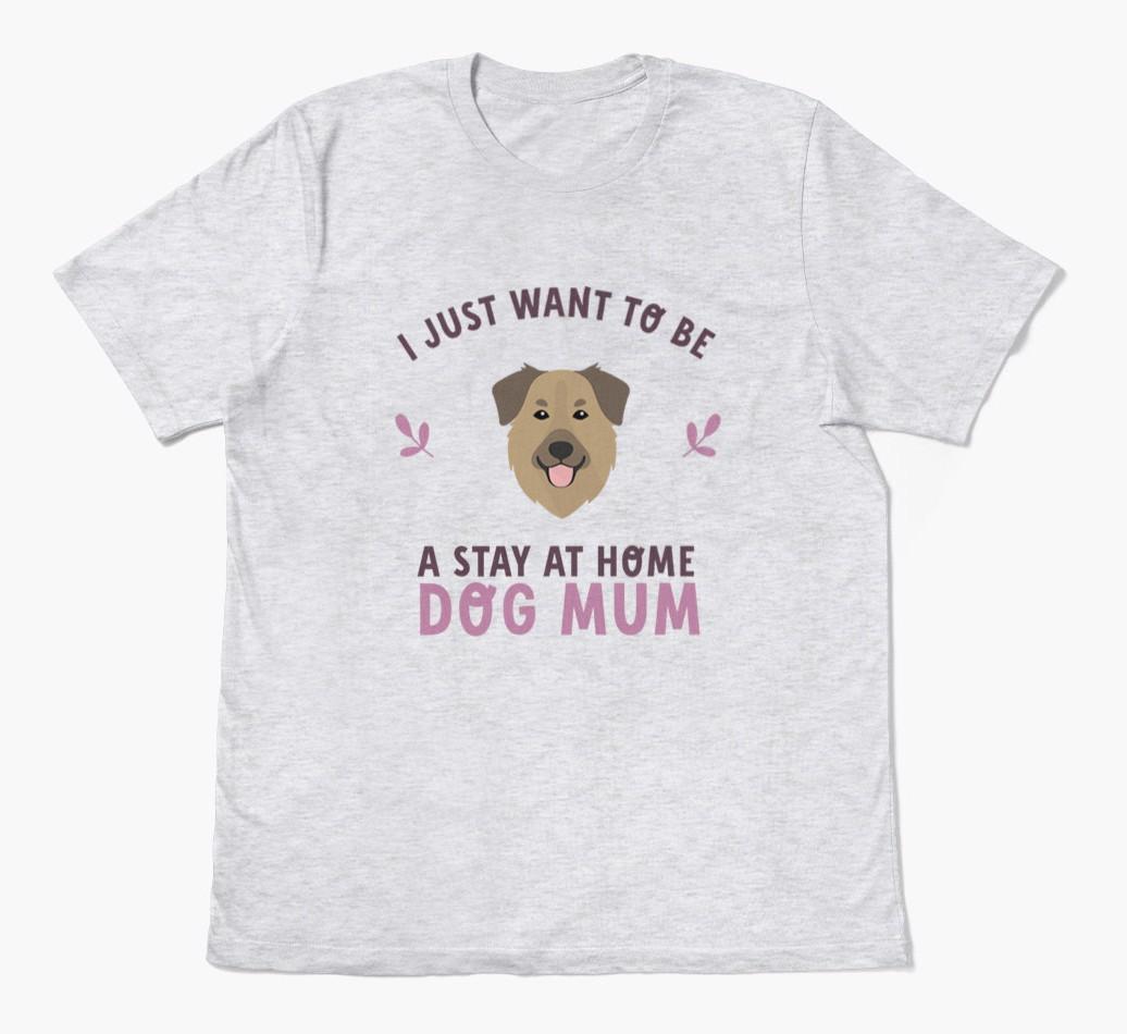 Stay at Home Dog Mum: Personalised {breedFullName} T-Shirt