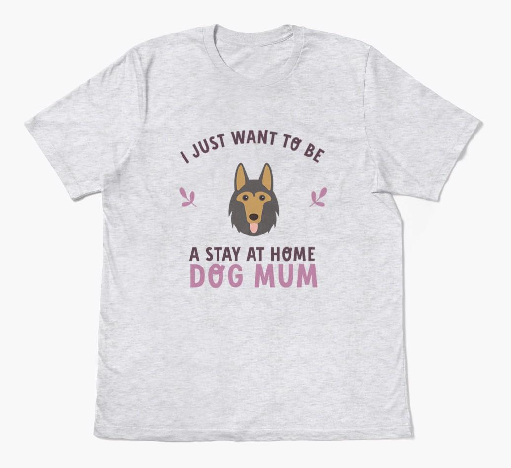 Stay at Home Dog Mum: Personalised {breedFullName} T-Shirt