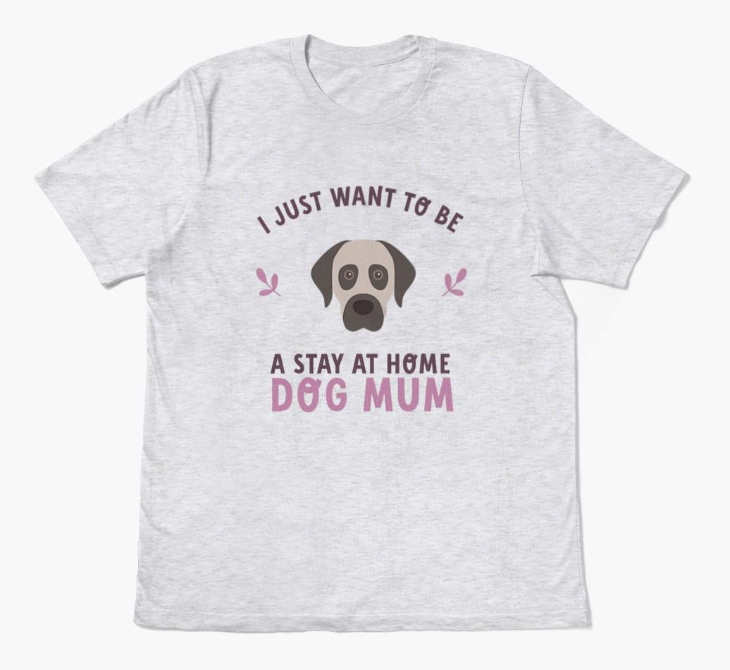 Stay at Home Dog Mum: Personalised {breedFullName} T-Shirt
