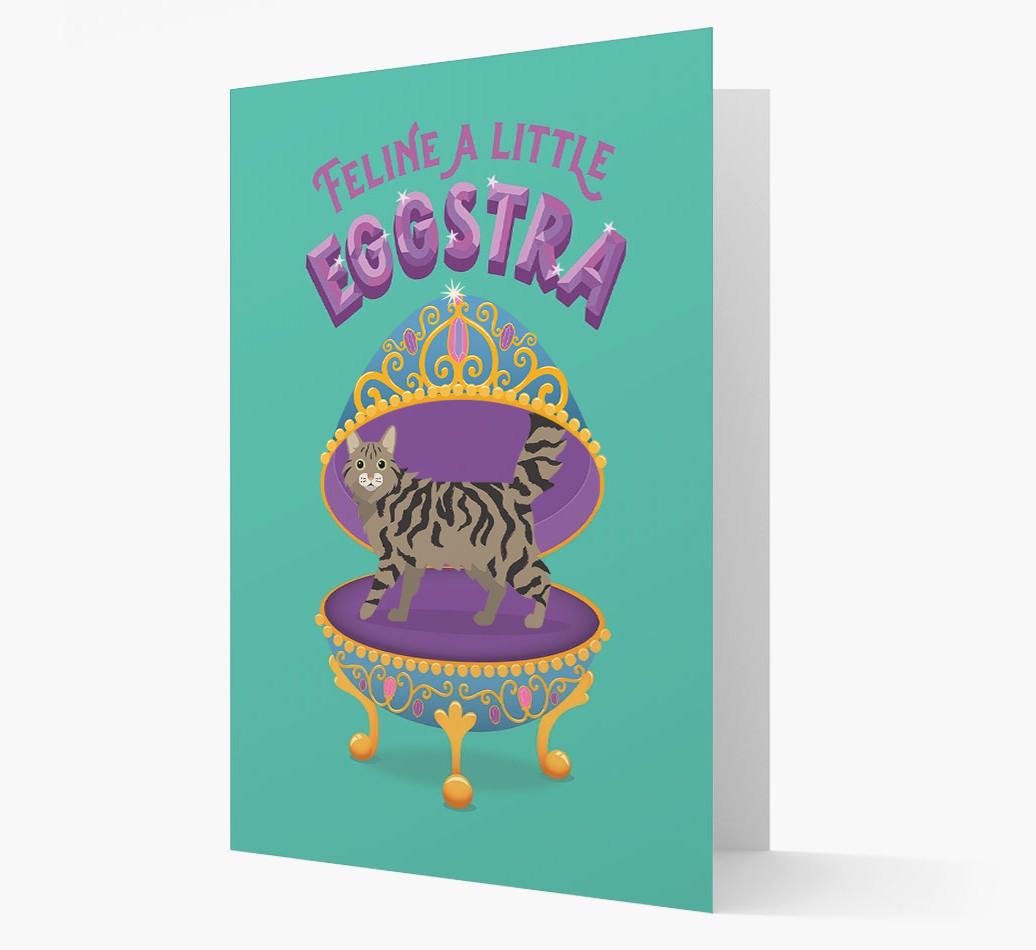 Feline a little Eggstra: Personalised {breedCommonName} Card