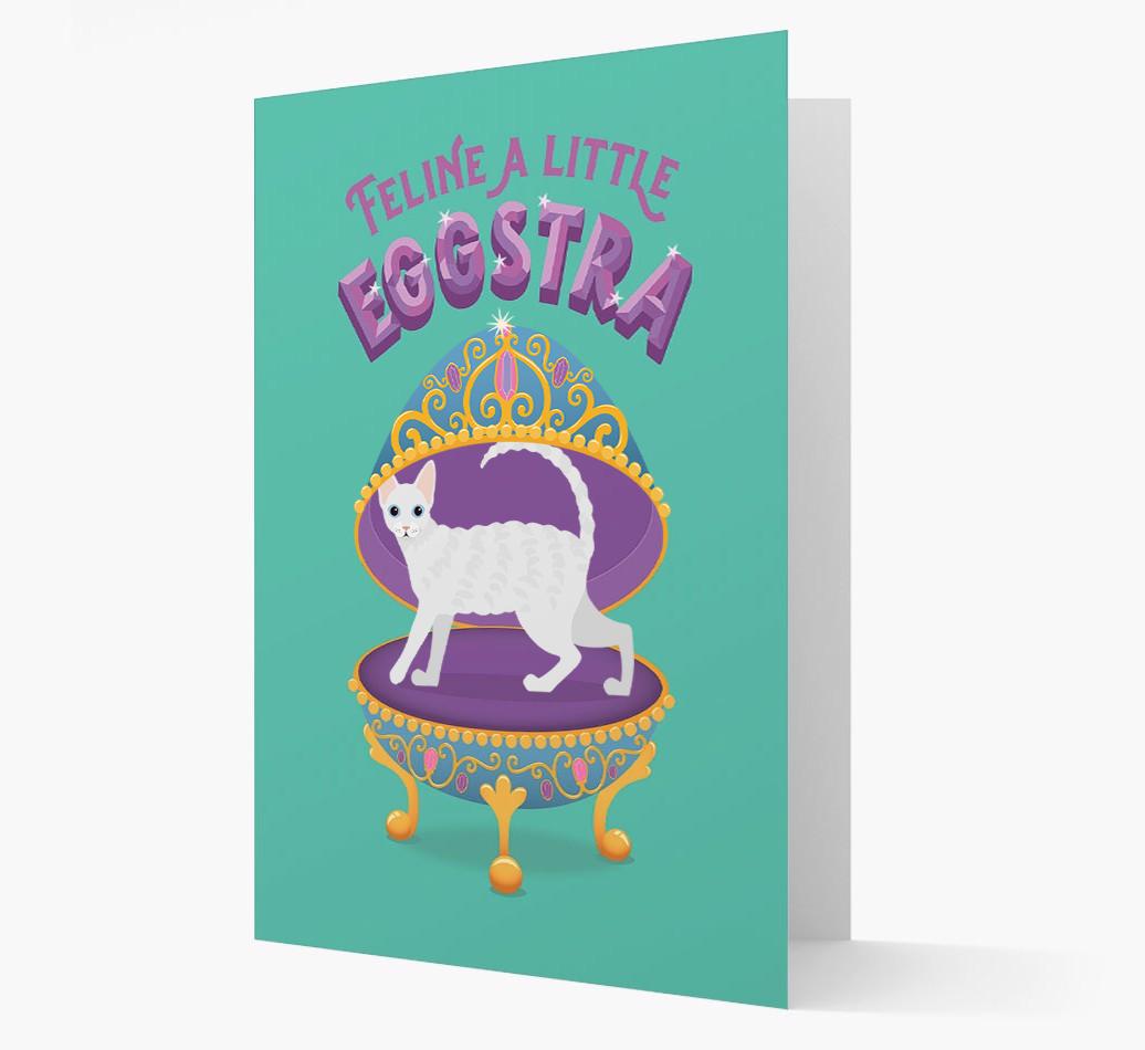Feline a little Eggstra: Personalised {breedCommonName} Card