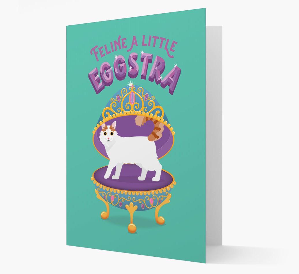 Feline a little Eggstra: Personalised {breedCommonName} Card
