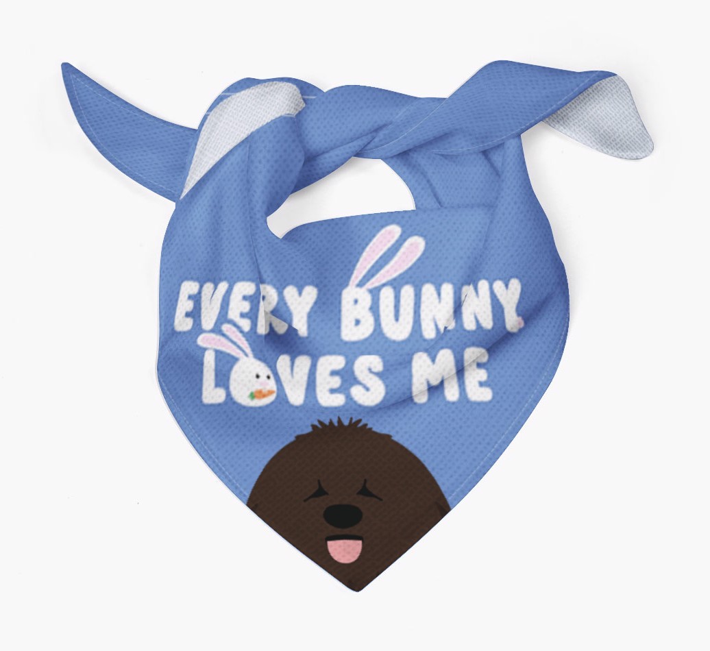 Every Bunny Loves Me: Personalized {breedFullName} Bandana
