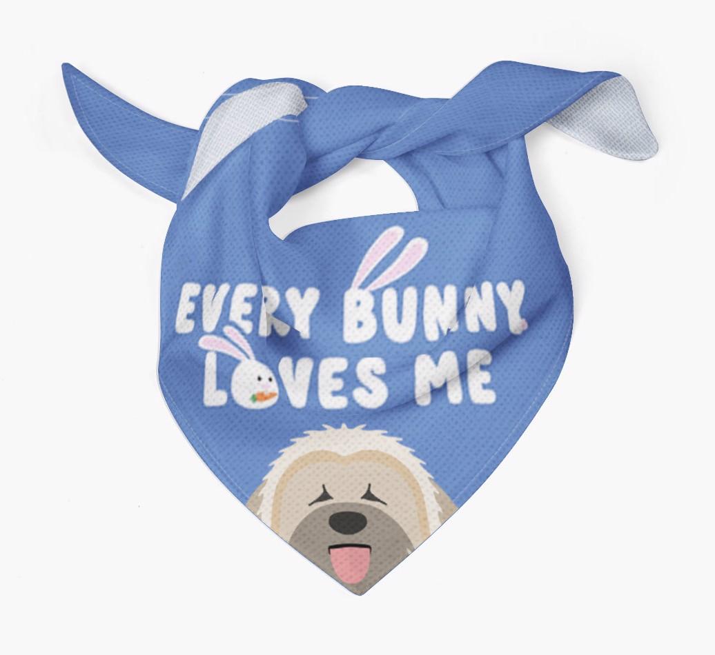 Every Bunny Loves Me: Personalized {breedFullName} Bandana