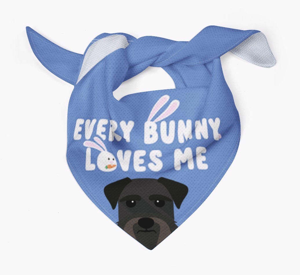 Every Bunny Loves Me: Personalized {breedFullName} Bandana
