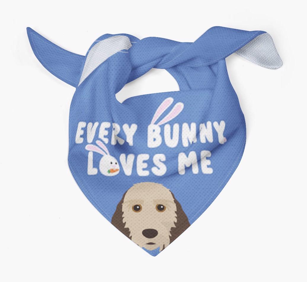 Every Bunny Loves Me: Personalized {breedFullName} Bandana