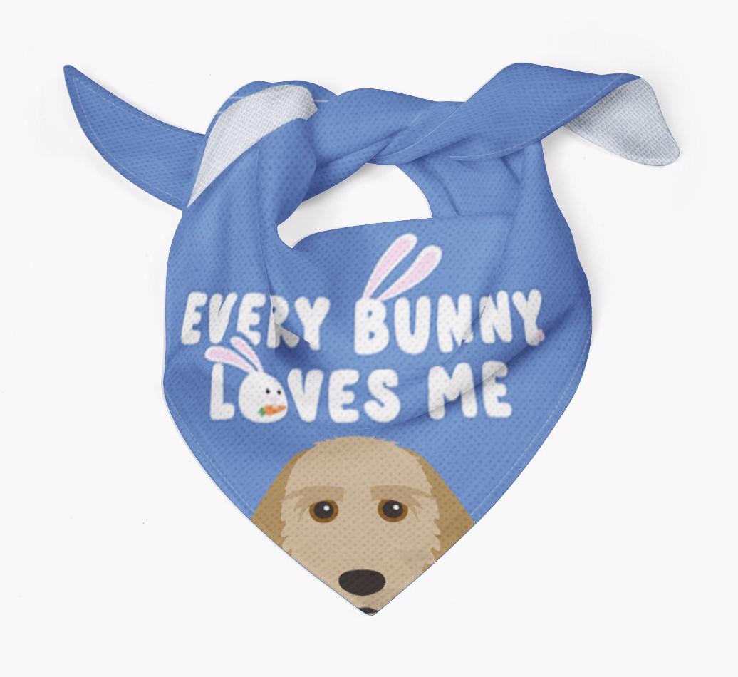 Every Bunny Loves Me: Personalized {breedFullName} Bandana