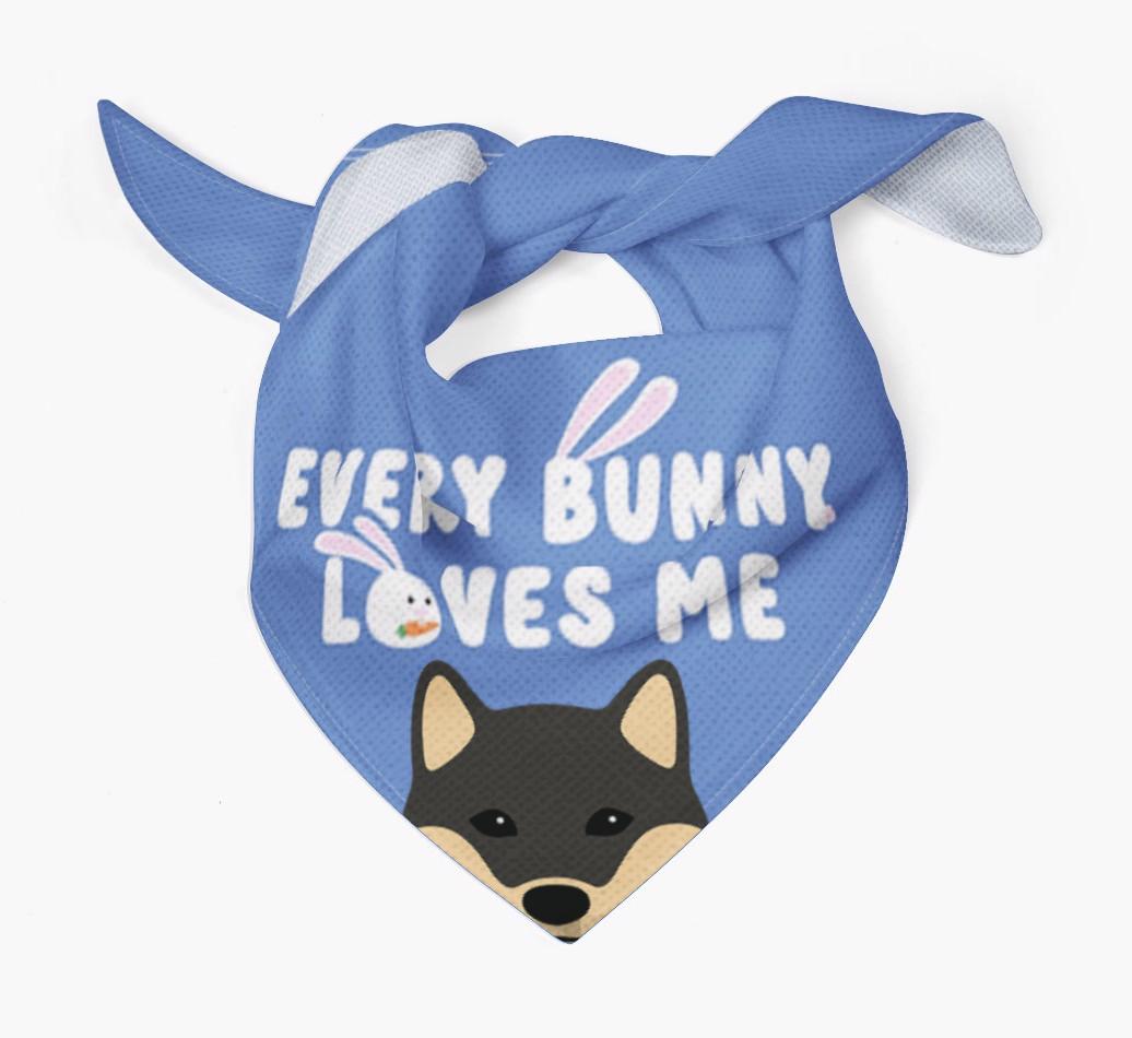 Every Bunny Loves Me: Personalized {breedFullName} Bandana