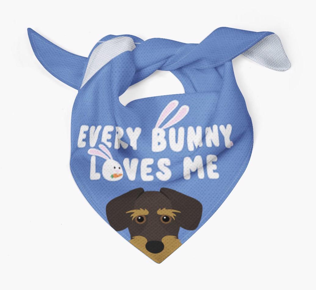 Every Bunny Loves Me: Personalized {breedFullName} Bandana
