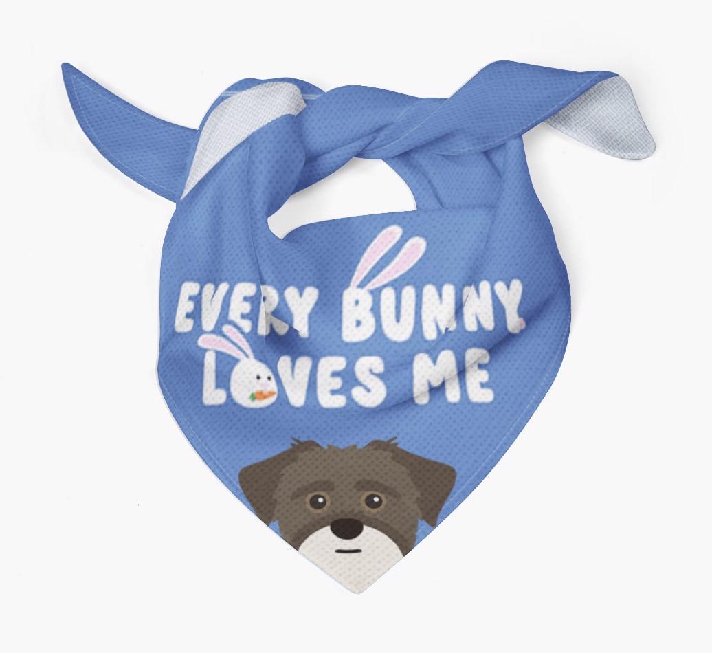 Every Bunny Loves Me: Personalized {breedFullName} Bandana