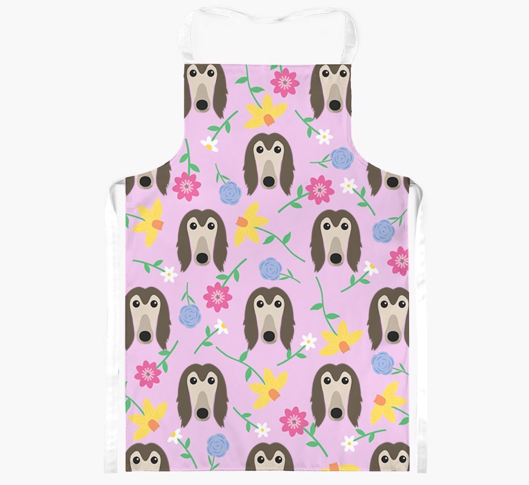 Floral Pattern: Personalised {breedFullName} Apron 