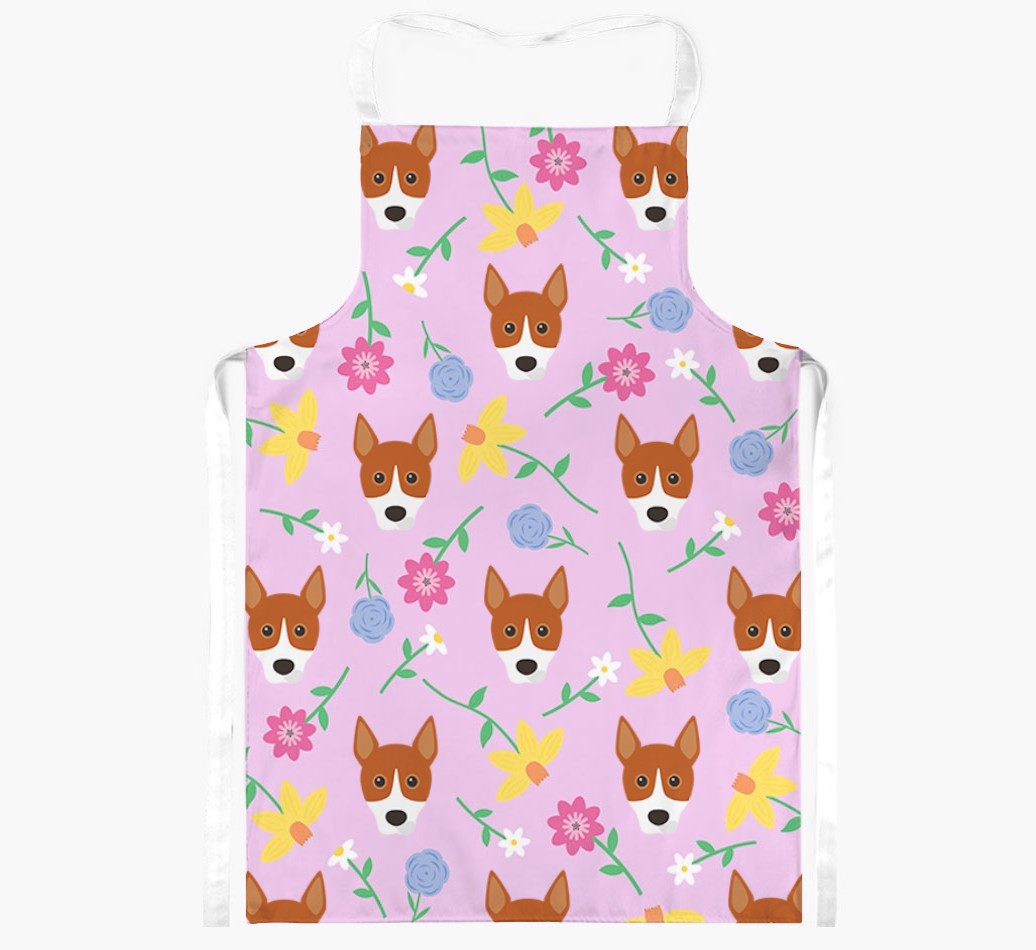 Floral Pattern: Personalised {breedFullName} Apron 