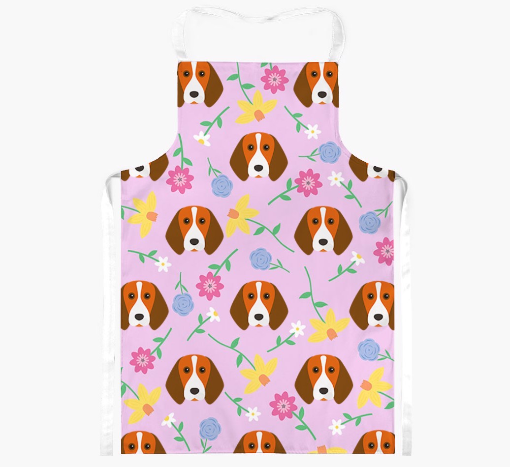 Floral Pattern: Personalised {breedFullName} Apron 
