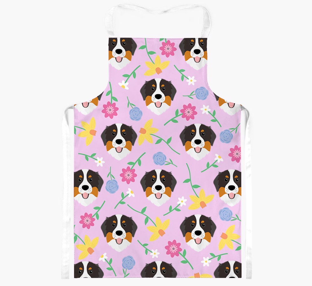 Floral Pattern: Personalised {breedFullName} Apron 