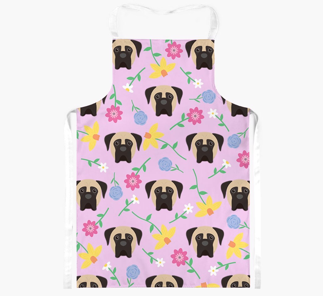 Floral Pattern: Personalised {breedFullName} Apron 