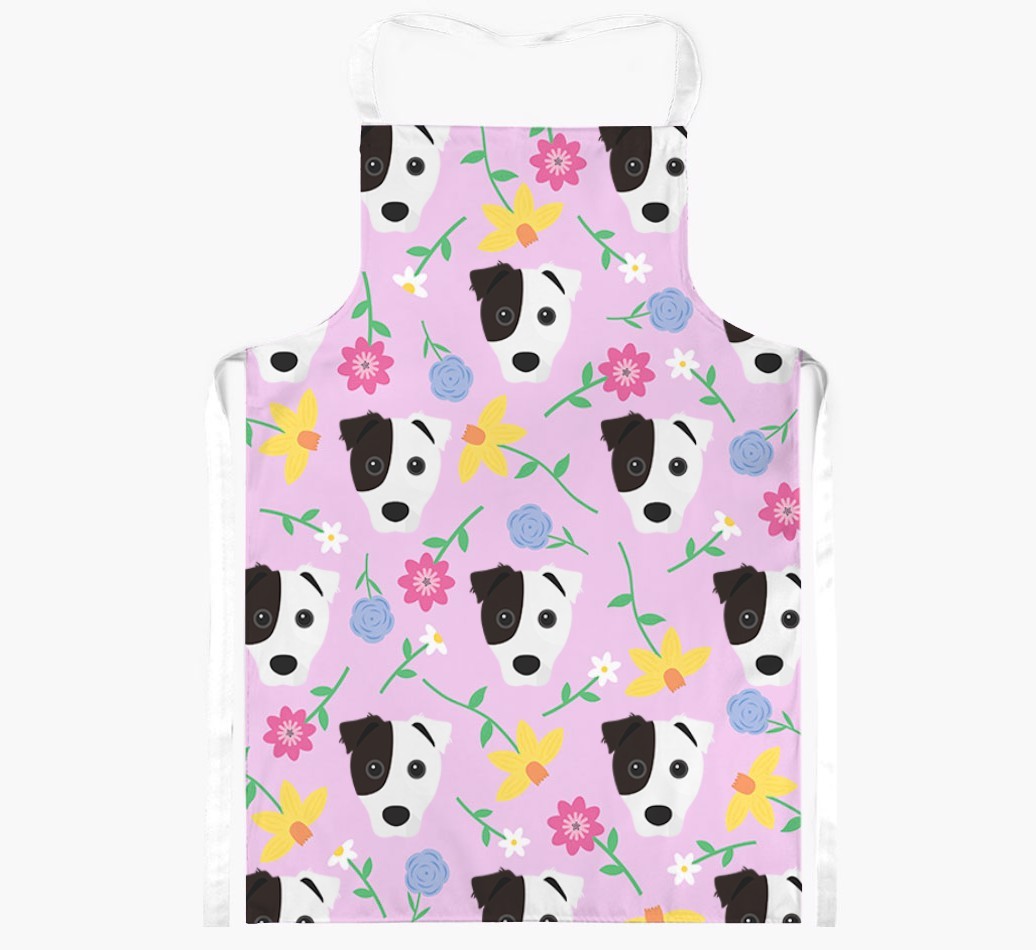 Floral Pattern: Personalised {breedFullName} Apron 