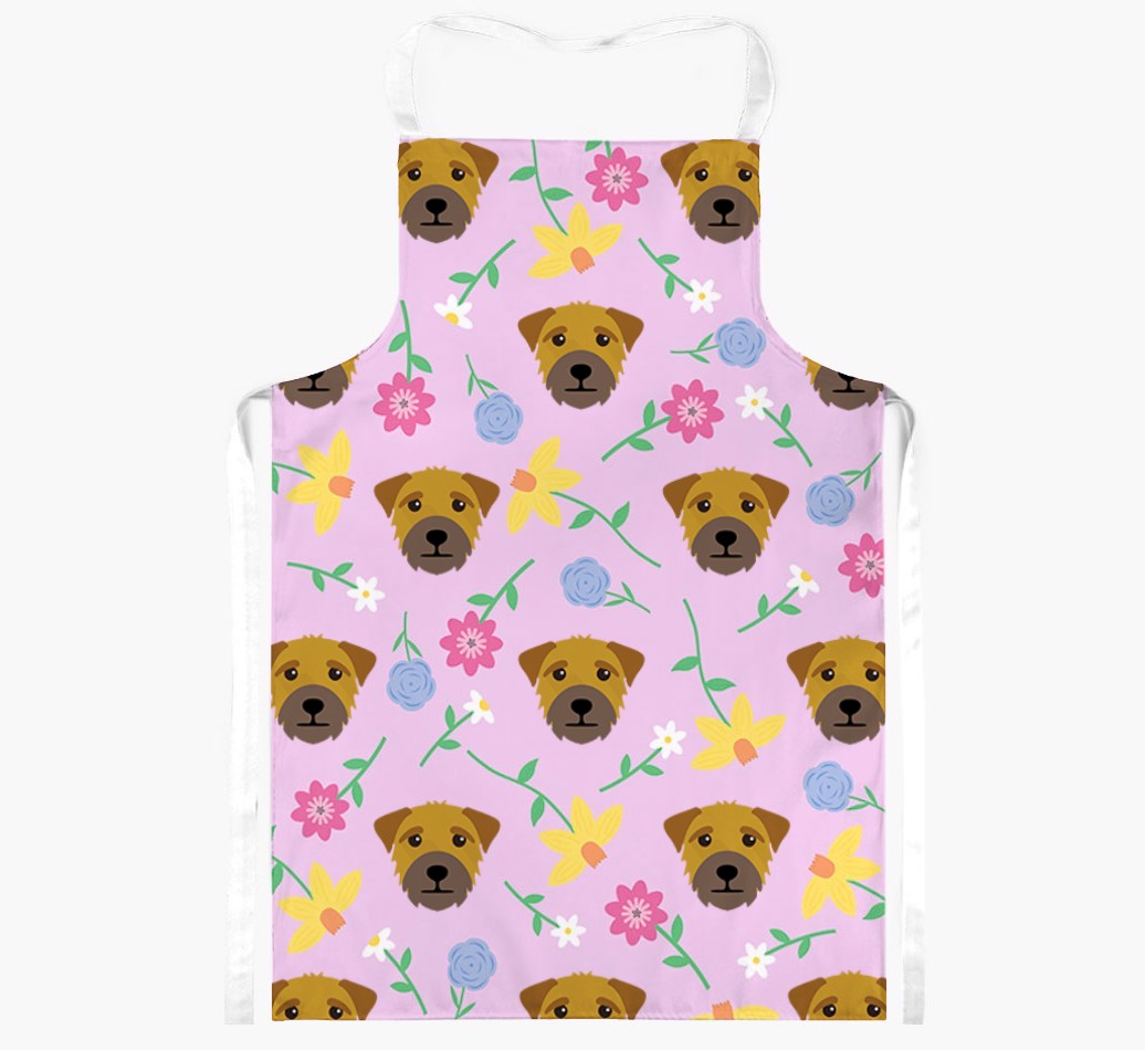 Floral Pattern: Personalised {breedFullName} Apron 