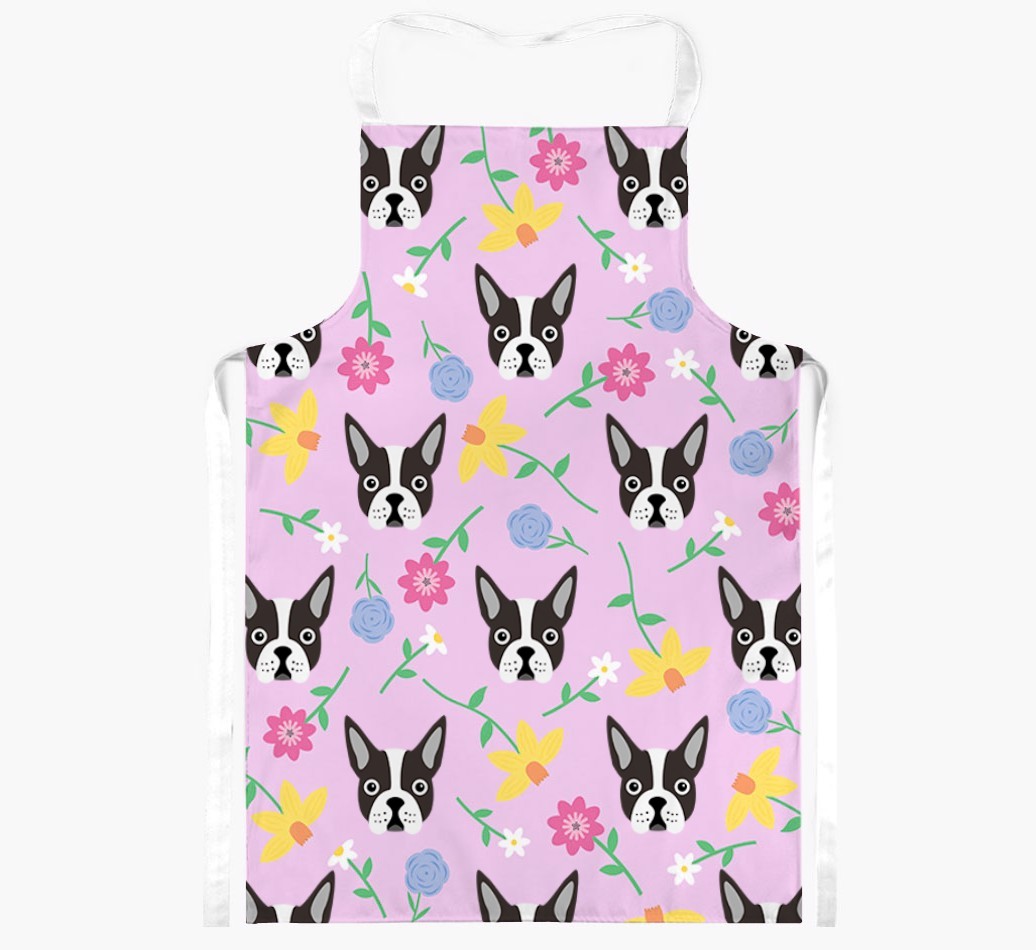 Floral Pattern: Personalised {breedFullName} Apron 