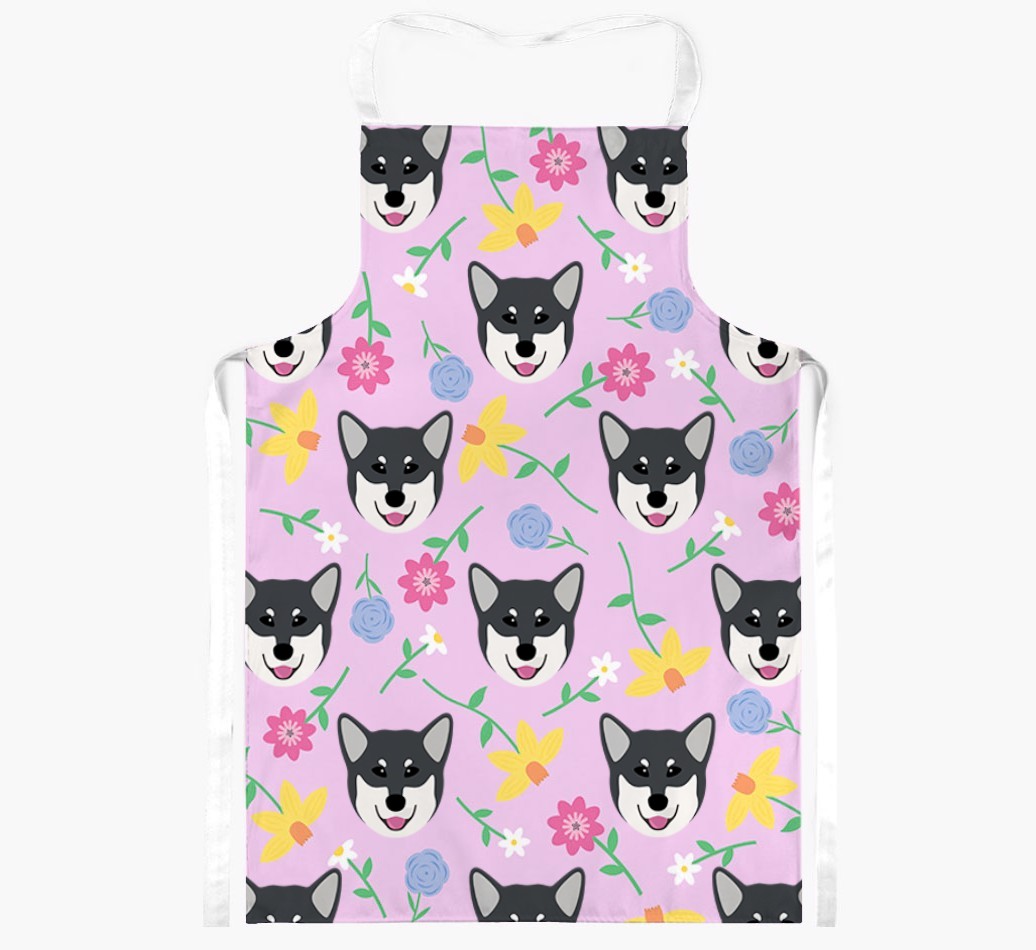 Floral Pattern: Personalised {breedFullName} Apron 