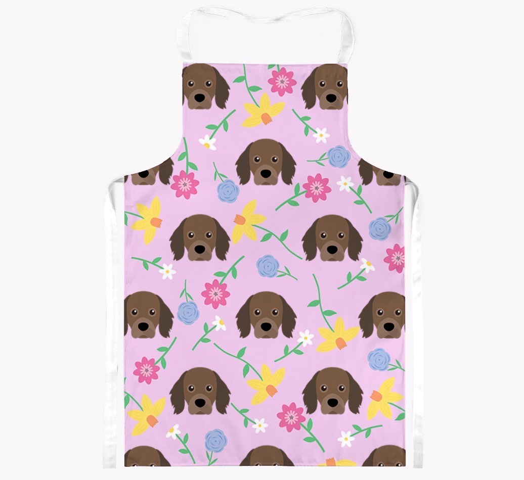 Floral Pattern: Personalised {breedFullName} Apron 