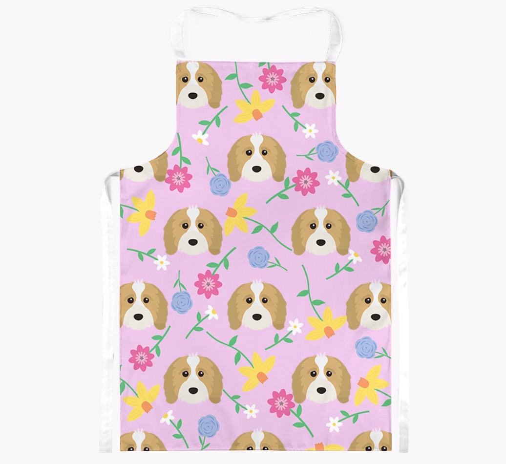 Floral Pattern: Personalised {breedFullName} Apron 